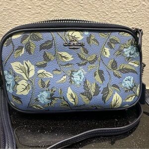 Coach Blue Floral Crossbody Bag